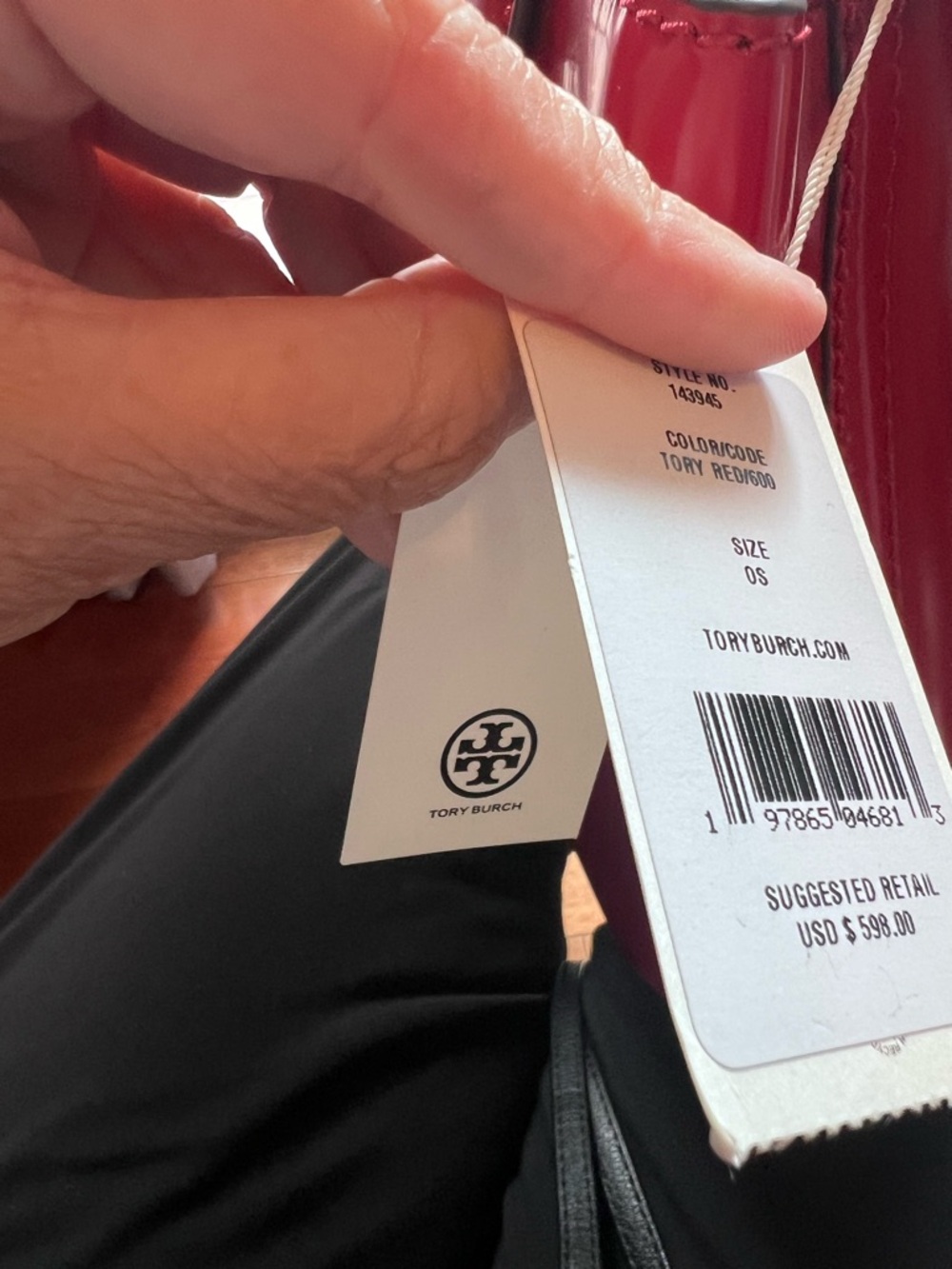 Tory Burch Red Leather Top-Handle Satchel - Picture 8 of 8
